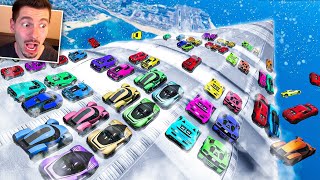 GTA V Online VAI E VOLTA sem freio na NEVE pista ondulada 2024 [upl. by Bores]