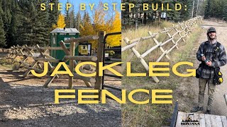 Step by Step Treated Jackleg Fence in Big Sky Montana [upl. by Sami]