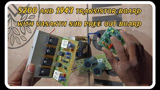 How to make 5200 and 1943 amplifier 4 Transistor amplifier wiring connection details in tamil [upl. by Zigrang]