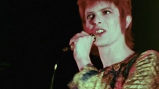 David Bowie  Suffragette City  live 1972 rare footage2016 edit [upl. by Aisinoid]