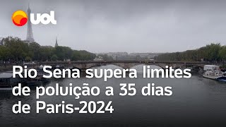 Paris Rio Sena supera os limites de poluição a 35 dias das Olimpíadas 2024 [upl. by Cormack]