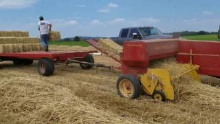 Making more small bales with the New Holland baler [upl. by Osmen]