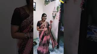 Love to dance ❤️ raave kinnarasani song super shorts in saree old [upl. by Annaitsirk453]