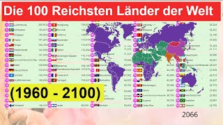 Die 100 Reichsten Länder der Welt 1960  2100 Das Bruttoinlandsprodukt BIP pro Kopf [upl. by Rieger]