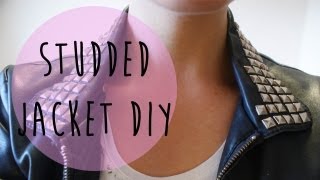 Quick DIY  Studded Leather Jackets [upl. by Ichabod]