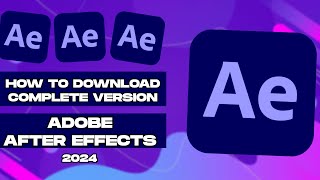 How to Download Adobe After Effects 2024 [upl. by Flam]