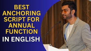 Anchoring Script for Annual Function in School  How To Do Anchoring Tips  Anchor Aman Malhotra [upl. by Neron]