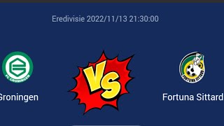 Groningen vs Fortuna Sittard Live Scoreboard 2022 Netherlands Eredivisie [upl. by Ttemme139]