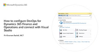 How to configure DevOps for Dynamics 365 Finance and Operations and connect with Visual Studio [upl. by Mayworm]