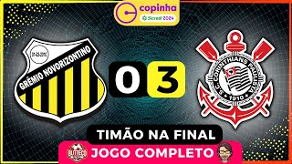 NOVORIZONTINO 0x3 CORINTHIANS  COMPLETO  SEMIFINAL  COPINHA 2024 [upl. by Aerda]