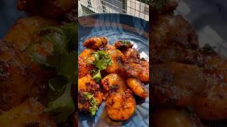 Healthy eats  3  easiest prawn stir fry prawnfry prawnfryrecipe prawnfrytelugu telugushorts [upl. by Llemor]