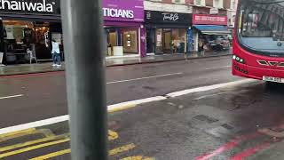 Rare Catch rare bus on route 243 pulling up to Dalston Junction Station [upl. by Bechler]