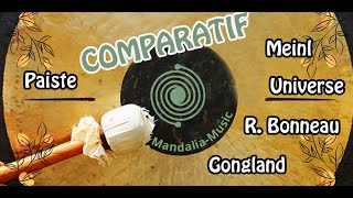 COMPARATIF GONG PAISTE MEINL  GONGLAND  REMI BONNEAU  UNIVERSE chez Mandaliamusic [upl. by Margo]