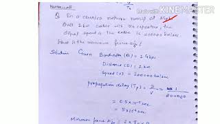 Numericals on CSMA CD  lecture 57 computer network [upl. by Stella]