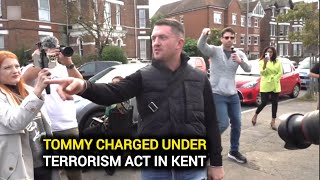 Tommy Robinson has been charged under the Terrorism Act in Kent [upl. by Nnaear586]