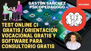 🚨Novedad 🚨Test en línea CI gratis Orientacion vocacional gratis y software para consultorio gratis [upl. by Burrton]