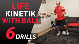 FOOTBALL LIFE KINETIK  HAND EYE COORDINATION DRILLS WITH TENNIS BALLS 15 [upl. by Adnauqal]