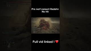 Consort Radahn pre nerf no damage eldenring eldenringshadowoftheerdtree nodamage nohit gaming [upl. by Erdnoid]