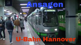 UBahn Ansagen aus Hannover Hbf [upl. by Patrizia]