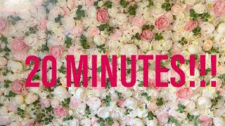 20 Minute Flower Wall DIY Huge [upl. by Tiraj851]