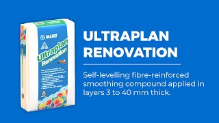 ULTRAPLAN RENOVATION  FibreReinforced SelfLevelling Compound for Interiors  MAPEI New Zealand [upl. by Hadwin]