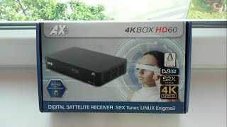 Обзор ресивера OPTICUM AX 4K BOX HD 60 [upl. by Llehsem]