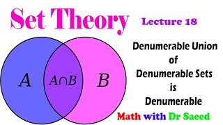 Set Theory Lec 18  Prove that Denumerable Union of Denumerable sets is Denumerable [upl. by Alano74]