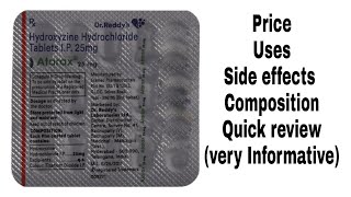 Atarax 25 Mg Tablets Review Price Uses Side effects Composition etc [upl. by Micheil215]