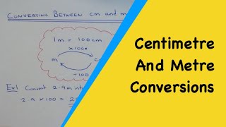 How many centimetres make a metre cm and m conversions [upl. by Nayk]