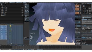 Blenderでフェイスリギング目の開閉 [upl. by Einwahs52]