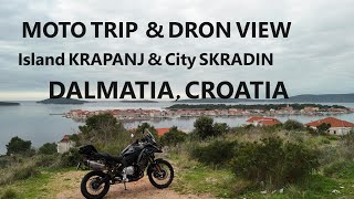 Motorcycle Trip amp Dron View  Island Krapanj amp City Skradin  Dalmatia Croatia  BMW F850 GSA [upl. by Ackerley]