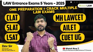 LLB 5 Years 2025  One Preparation Crack Multiple Law 5 Yrs Exam CLAT  SLAT  MH LAWCET  CUET UG [upl. by Koerlin]