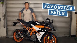 2017 KTM RC390  Favorites amp Fails [upl. by Attennhoj327]