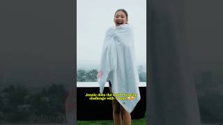 Jennie does the Cold Plunging challenge with Vogue jennie blackpink [upl. by Adnaval]