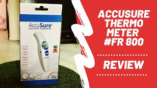 AccuSure Thermometer FR 800 Review in Hindi  एक्यूश्योर नोंकांटेक्ट थर्मामीटर की समीक्षा [upl. by Ahsropal444]