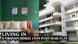 Inside A Suave Modern British Colonial Style HDB Home In Tiong Bahru From Its Original 1949 State [upl. by Evol324]