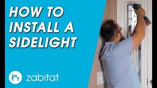 How to Replace a Door Sidelight  Door Glass Insert [upl. by Atiloj676]