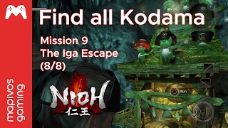 Nioh Guide  All Kodama Mission 9 The Iga Escape 88 [upl. by Alaecim]