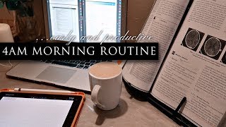 4am MORNING ROUTINE  Productive Morning Routine 2020  TheStylishMed [upl. by Deborath4]