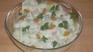 Recette de concombre au yaourt grec et au raisins blond Recette facile [upl. by Anyel974]