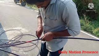 Jio fiber optic cable preparation work fttx midspan fiber fibercable chennai otdr [upl. by Tiffie]