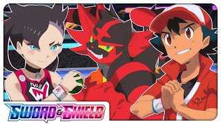 ASH VS MARNIE FULL BATTLE  Pokémon Sword and Shield Anime [upl. by Nevar]