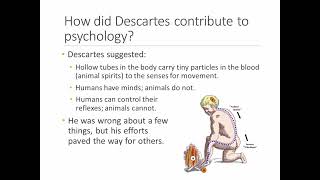 History of Psychology  Lecture 2  Part 4  Descartes amp Locke [upl. by Hegyera]