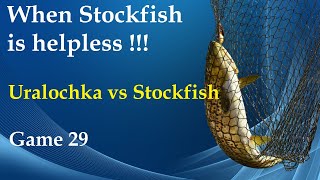 When Stockfish is helpless  Uralochka 341dev1avx512 vs Stockfish 16  Game 29 [upl. by Giorgio120]