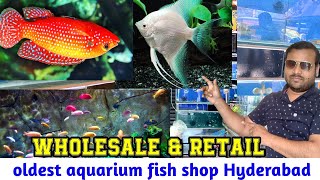 Aquarium Fish Shop  Wholesale amp retailer Fish Shop in Hyderabad Murgi Chowk [upl. by Htirehc]