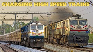 14 in 1  SPEEDING DIESELS AND ELECTRICS near KADUR  HUBLI BANGALORE LINE  Indian Railways [upl. by Zorina]