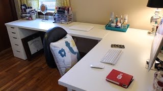 IKEA Desks amp Office Makeover [upl. by Maisie]