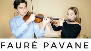 FAURÉ PAVANE FOR ALTO FLUTE amp VIOLIN  katieflute  FCNY [upl. by Balcke]