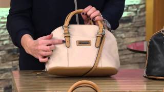 Tignanello Pebble Leather Convertible Dome Satchel with Carolyn Gracie [upl. by Howenstein674]