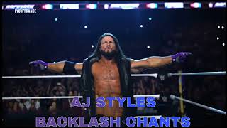 AJ Styles Backlash Crowd Chants France quotil est vraiment phénomenalquot WWE [upl. by Angrist795]